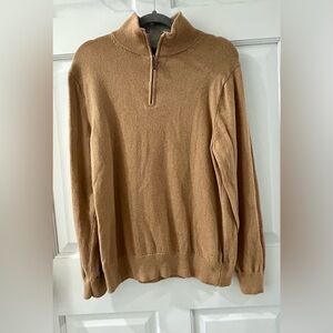 J. Crew Men's Brown Zip-Up Sweater